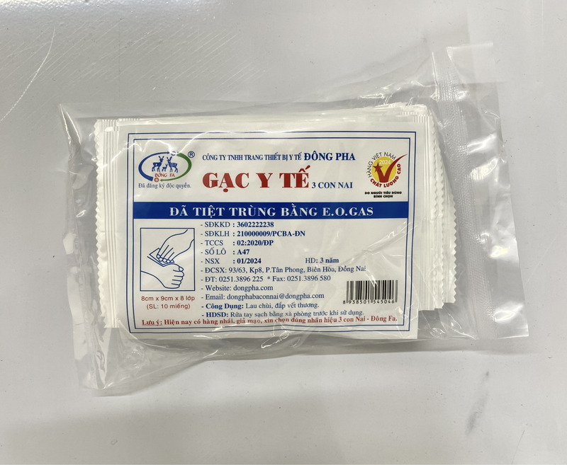 Thiết bị y tế loại A - Gạc y tế