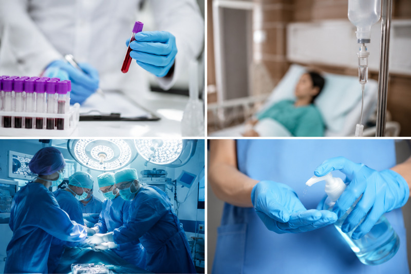 Vật tư y tế sử dụng trong xét nghiệm, điều trị, phẫu thuật và kiểm soát nhiễm khuẩn
